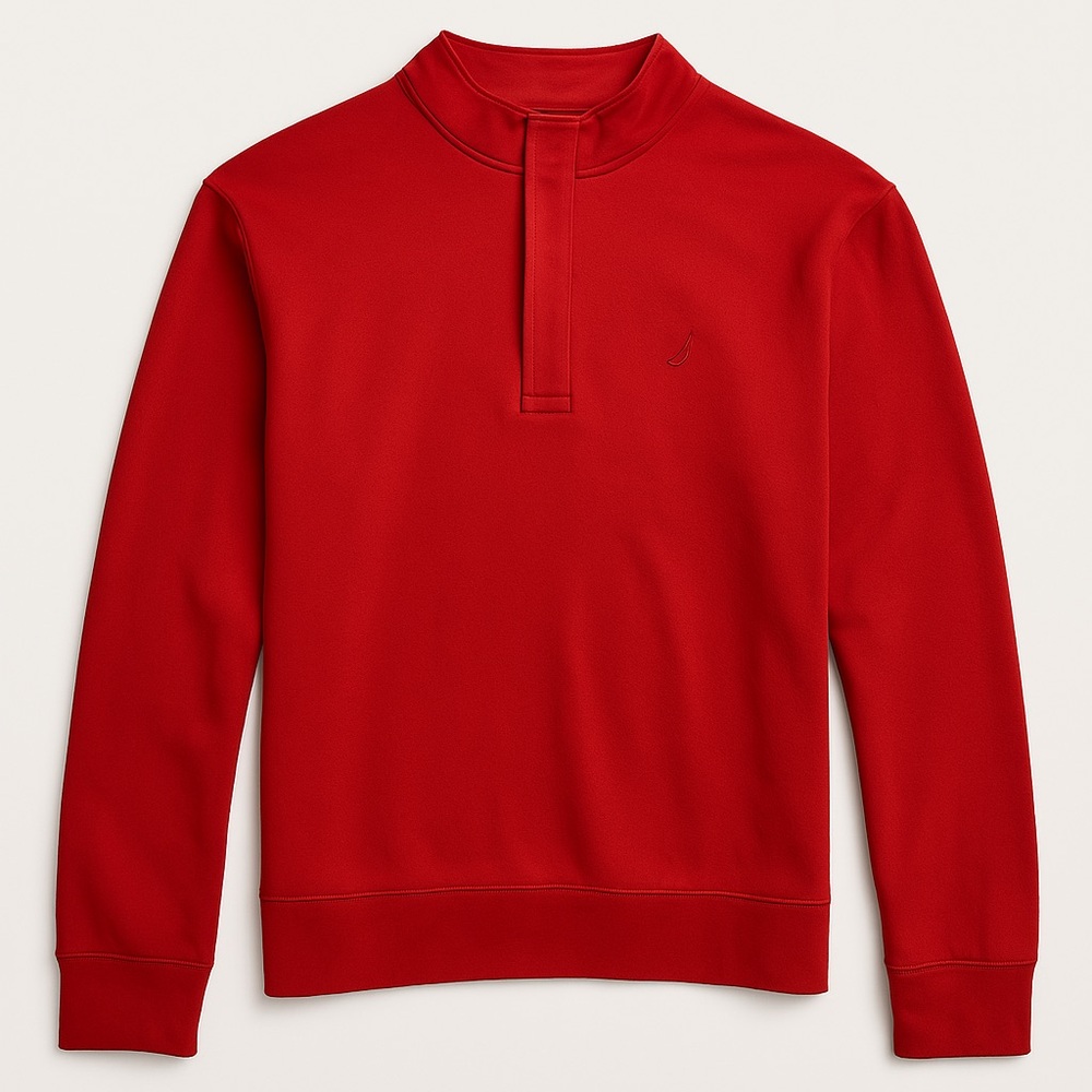 Nautica Quarter-Zip Pullover – Red